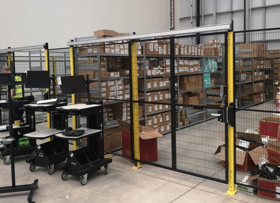 Warehouse safety guarding