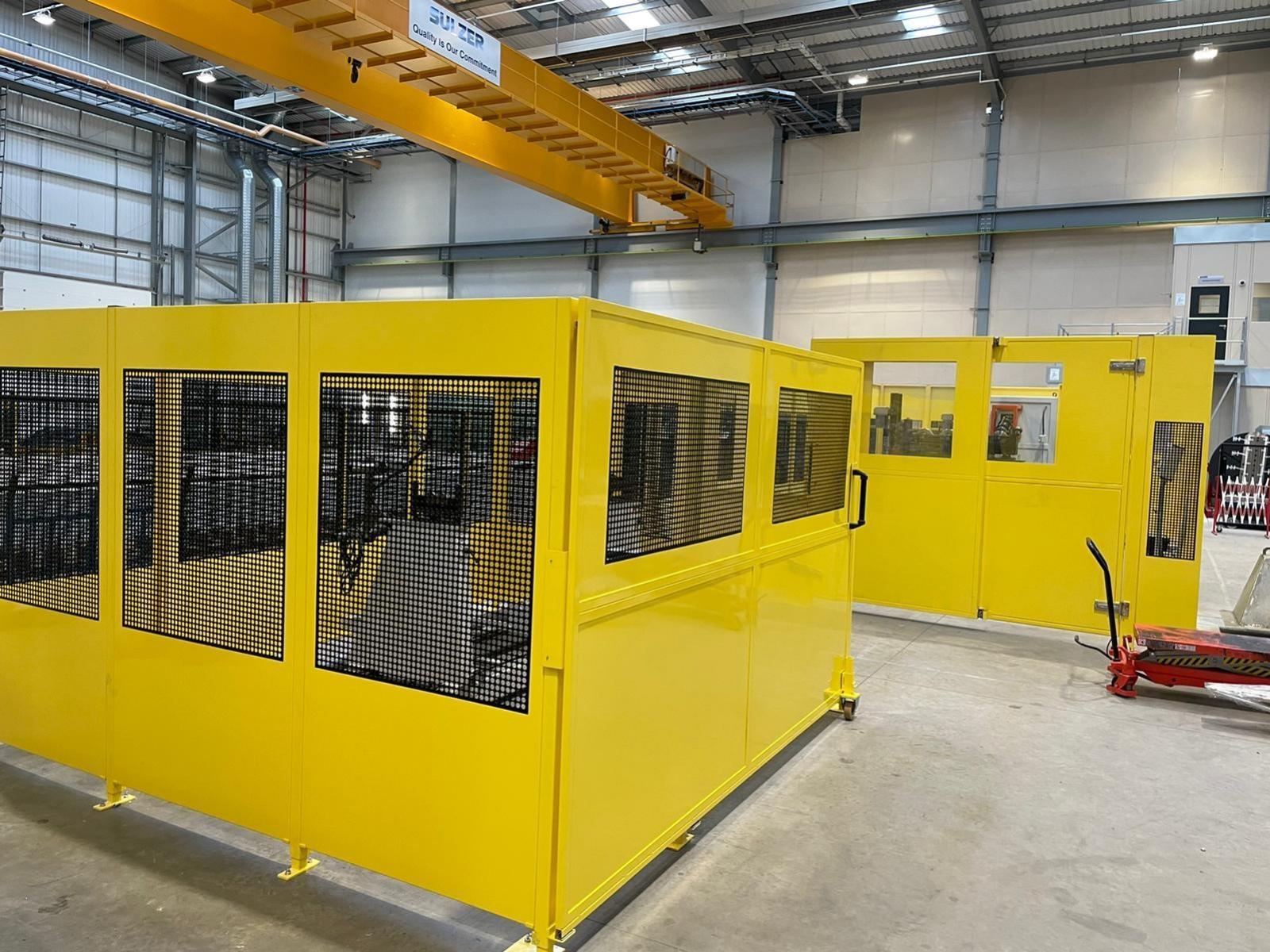 Testing machine guard