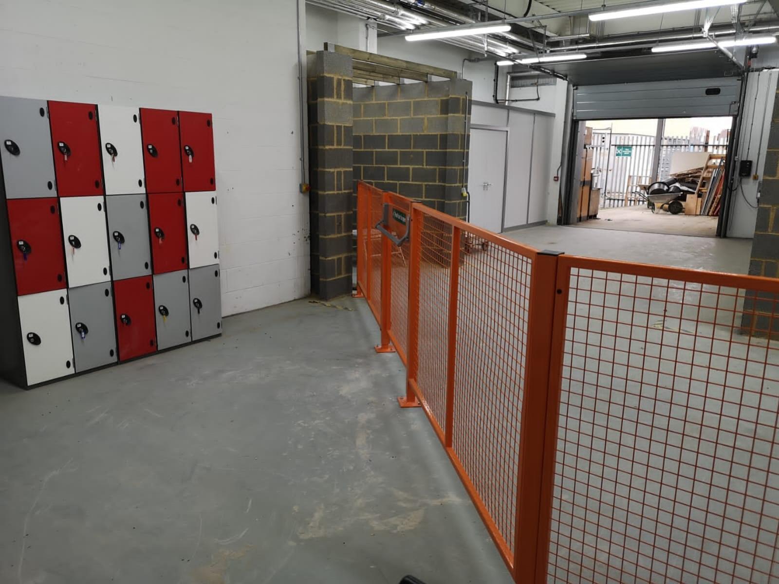 Orange educational segregation fencing