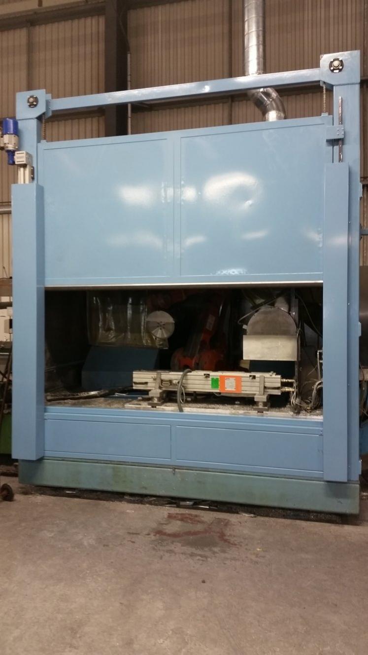 Robot rise and fall doors