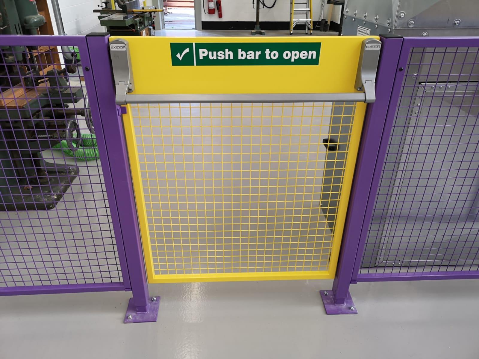 Purple & yellow guarding