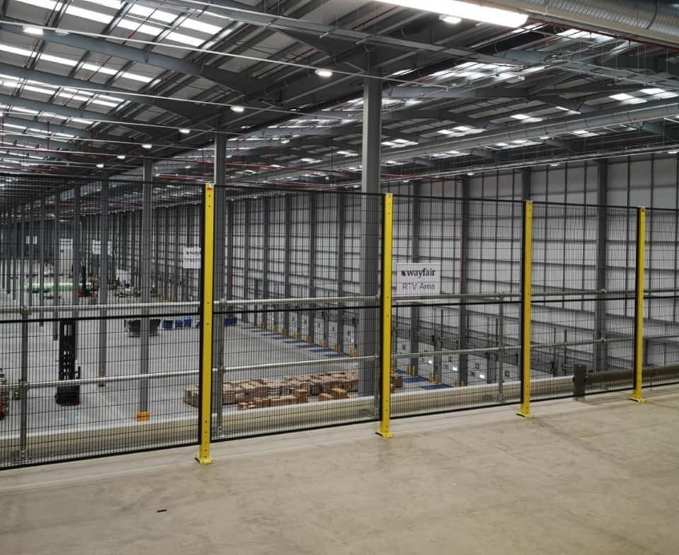 Warehouse safety guarding